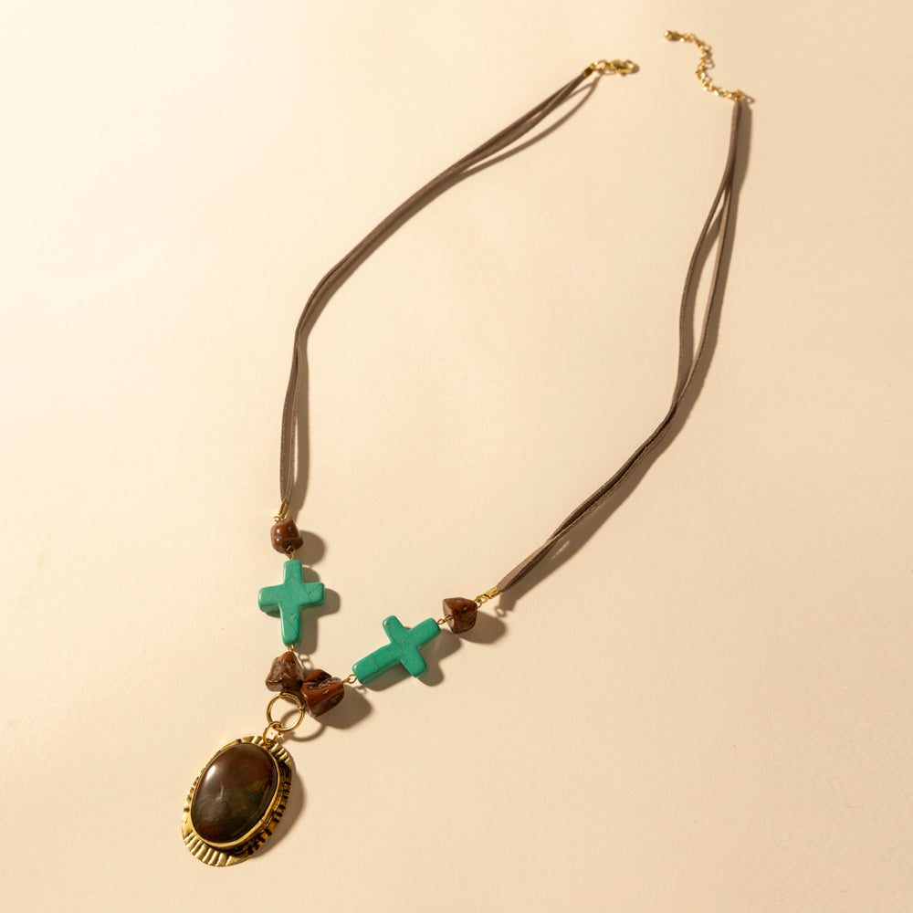 Myra Rangefaith Pendant Necklace in Desert Turquoise