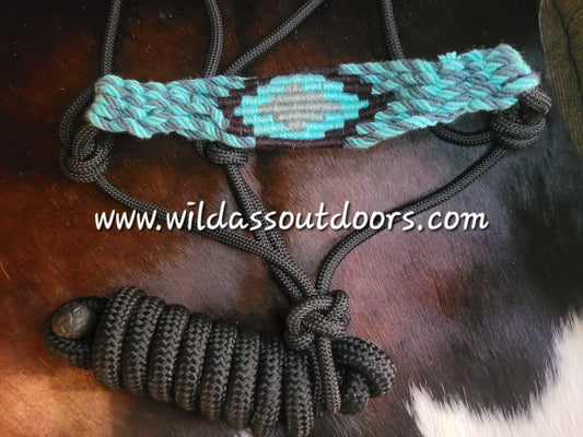 Fiji Cowboy Knot Halter with Wool Nose and Lead