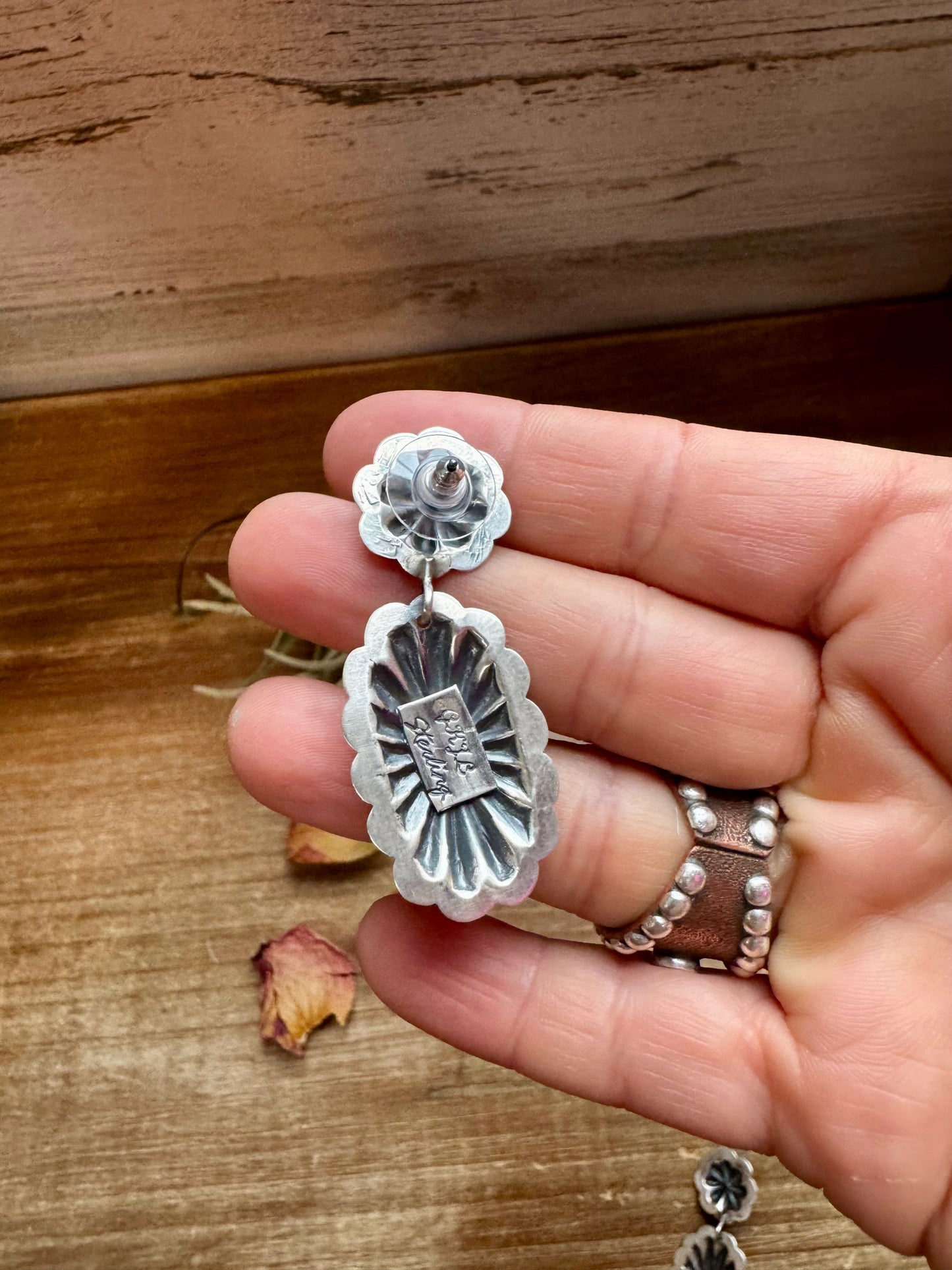 Post Earrings – Sterling Silver & Sleeping Beauty Turquoise