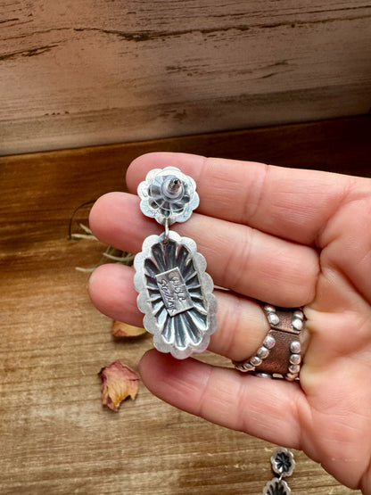 Post Earrings – Sterling Silver & Sleeping Beauty Turquoise