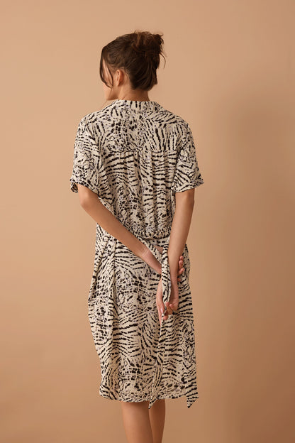 Lauren Shirt Dress in Off White