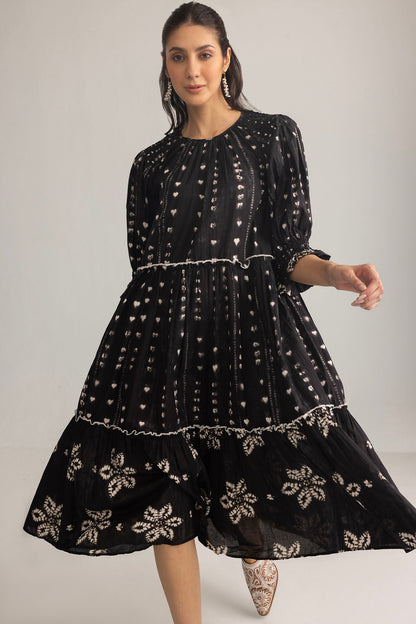 Gypsy Heart Dress in Midnight Ink