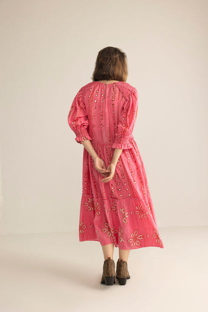 Gypsy Heart Dress in Poppy Red
