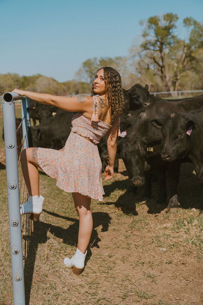 The Niya Smocked Mini Dress