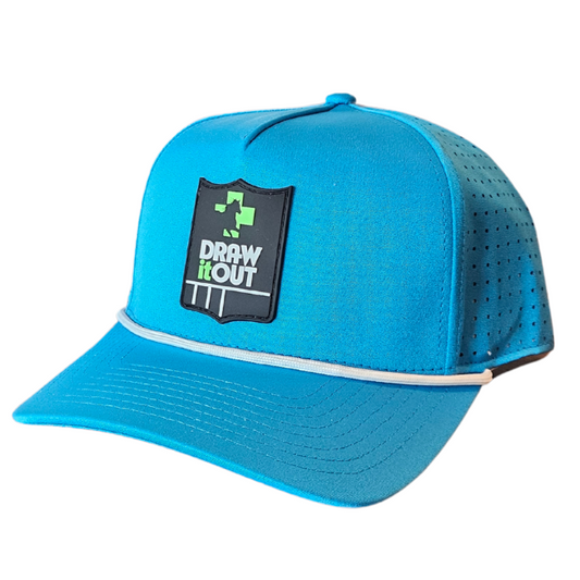 Draw It Out® Performance Snapback Hat – Blue