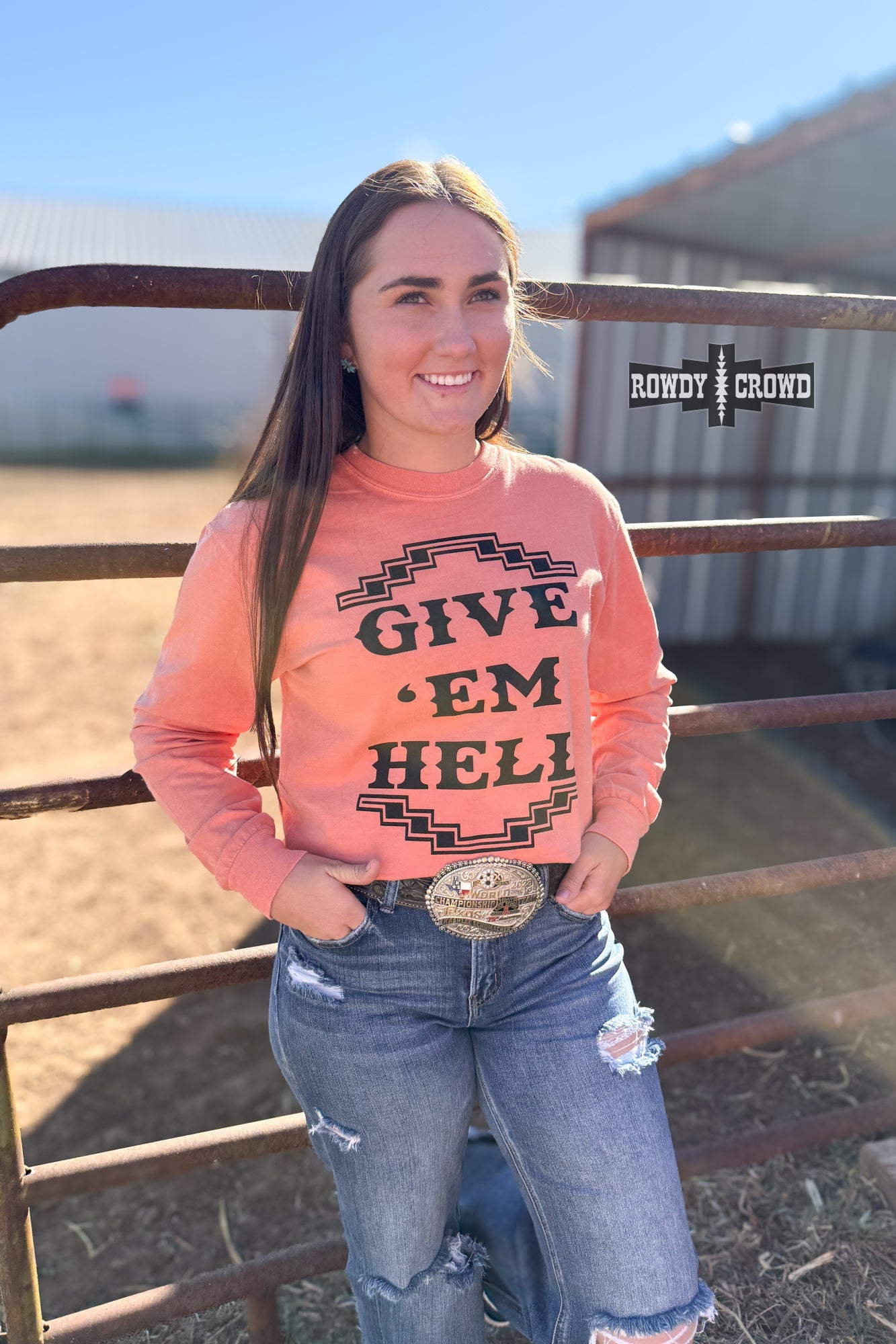 Give 'Em Hell Long Sleeve Tee
