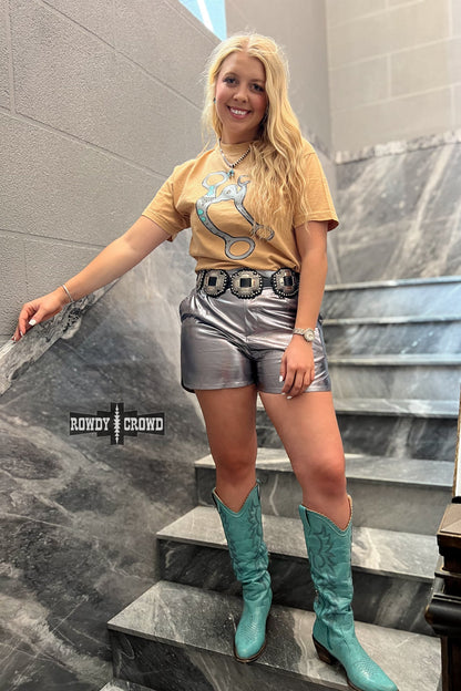 Marfa Metallic Shorts
