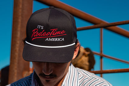 Black/White Nostalgia Rope Cap