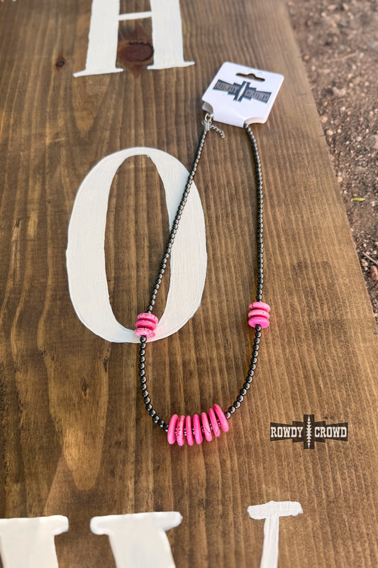 Pink Pony Necklace