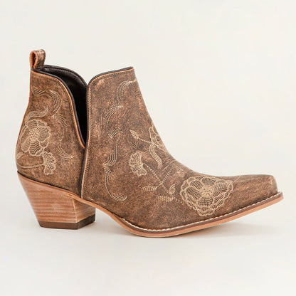Loyal West South West Booties Brown Calfskin