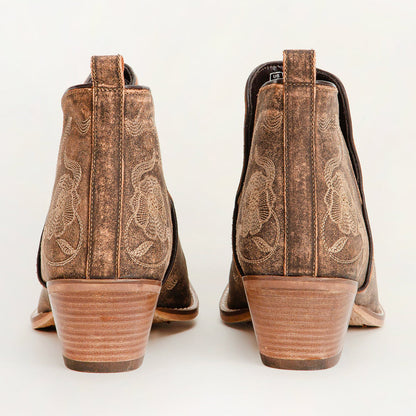 Loyal West South West Booties Brown Calfskin