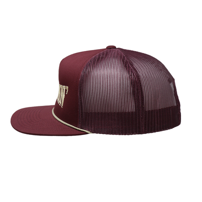 Maroon/Gold Just Ranchin Rope Cap