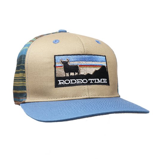 Rodeo Time Sunset Serape Back Flatbill