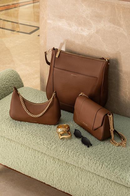 Mira & Moss Talia Shoulder Bag - Toffee