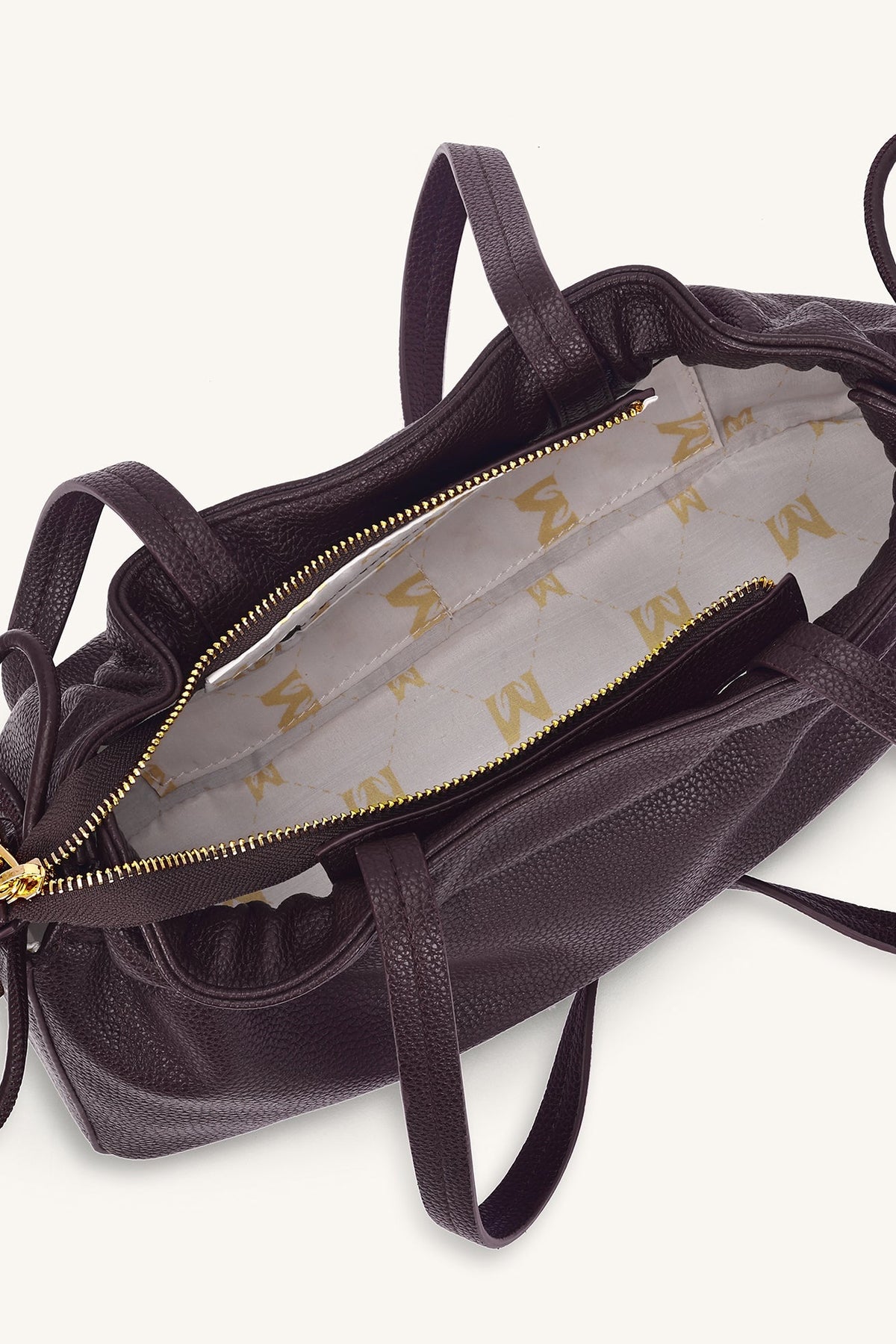 Mira & Moss Solene Drawstring Shoulder Bag - Cocoa
