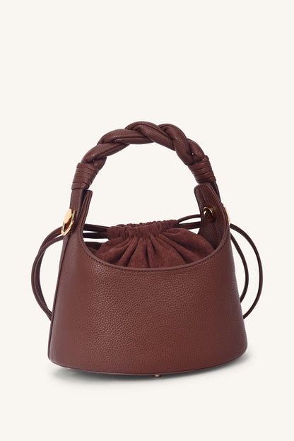 Mira & Moss Mocha Knot Bucket Bag - Cocoa Umber