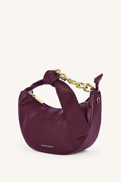 Mira & Moss Valentina Chain Shoulder Bag - Garnet