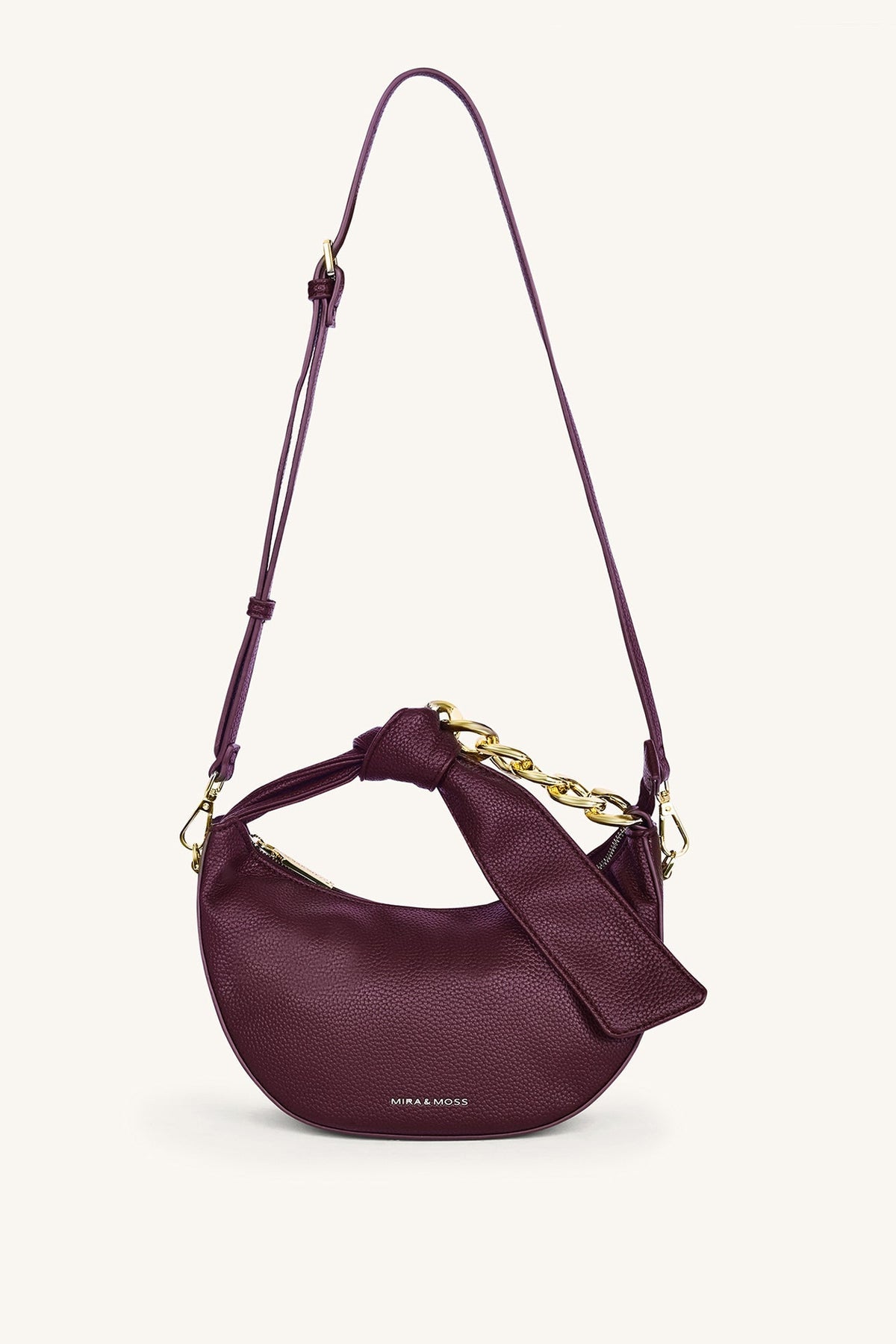 Mira & Moss Valentina Chain Shoulder Bag - Garnet
