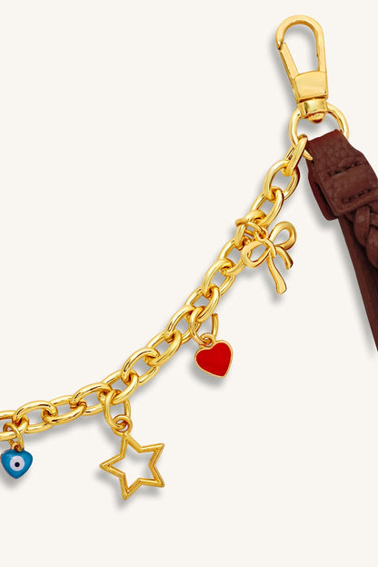 Mira & Moss Celeste Charm Chain - Brown