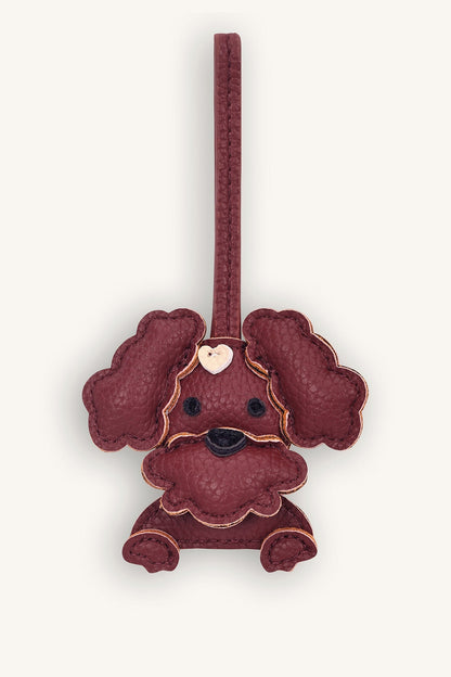 Mira & Moss Little Pup Bag Charm - Cocoa