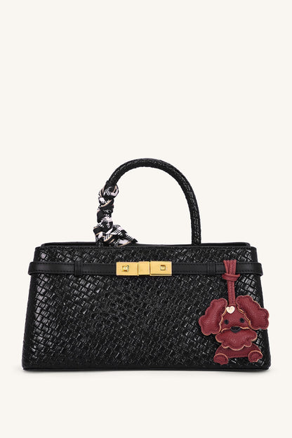 Mira & Moss Little Pup Bag Charm - Cocoa