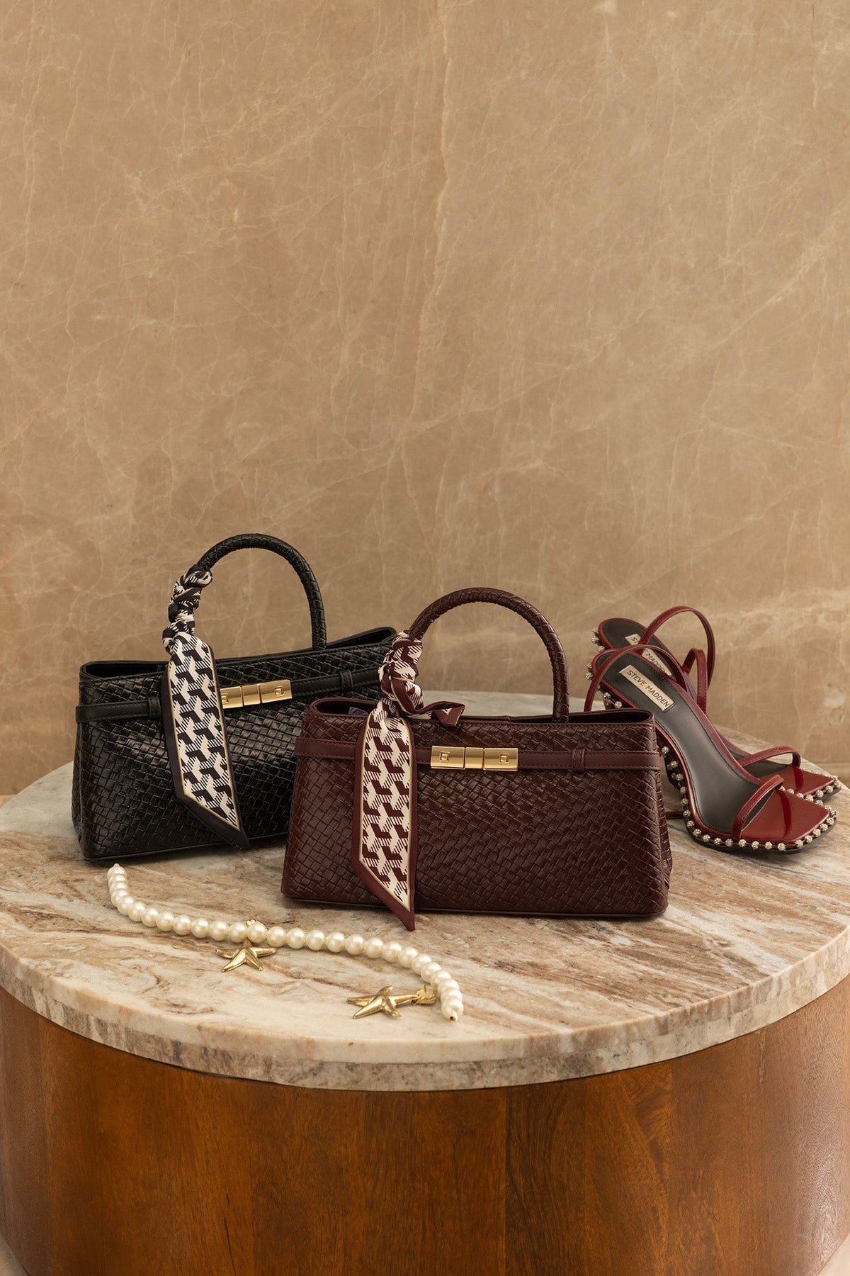Mira & Moss Odette Shoulder Bag - Walnut