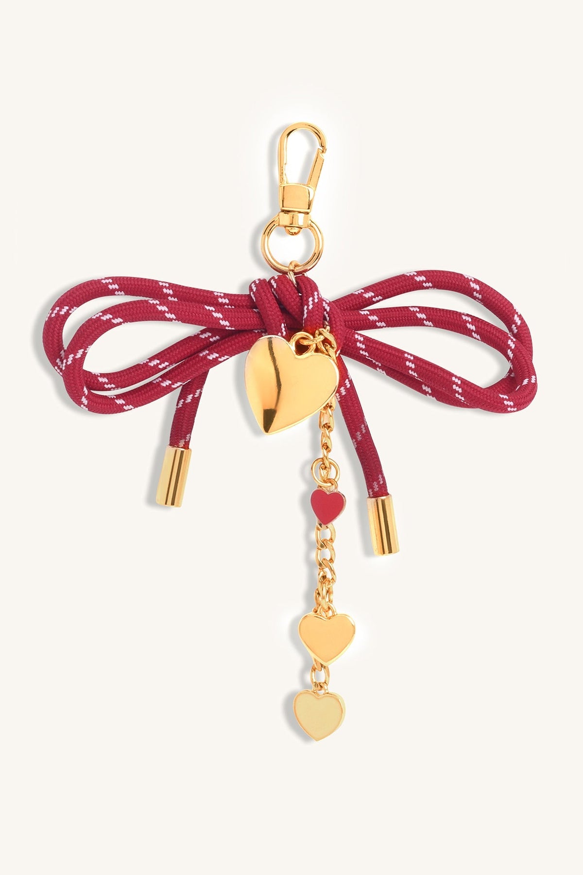 Mira & Moss Cupid Bow Bag Charm - Red