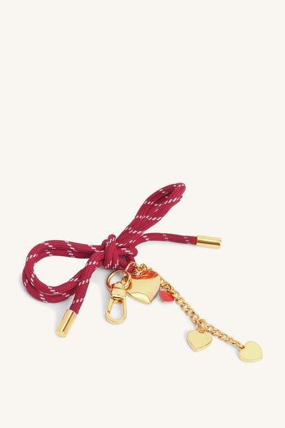 Mira & Moss Cupid Bow Bag Charm - Red