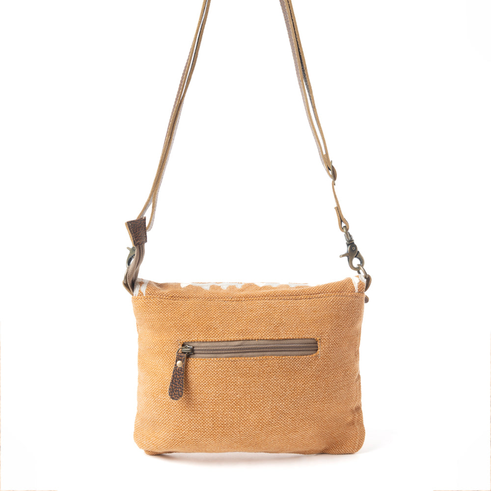 Myra Rose Canyon Sling Bag for Women – Adjustable Strap Everyday Crossbody with Tribal Embroidery