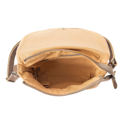 Myra Rose Canyon Sling Bag for Women – Adjustable Strap Everyday Crossbody with Tribal Embroidery