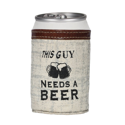 This Guy Needs A Beer Can Holder