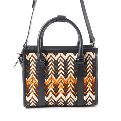 Nuevas Vistas Crossbody Bag In Black And Orange