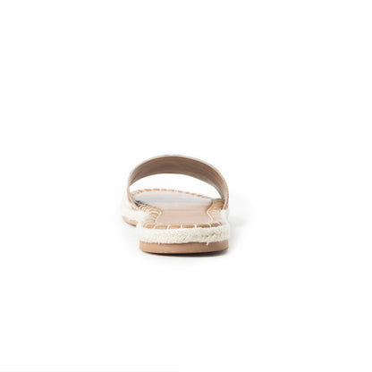 Running Pony Sandals In Brown & White Hairon
