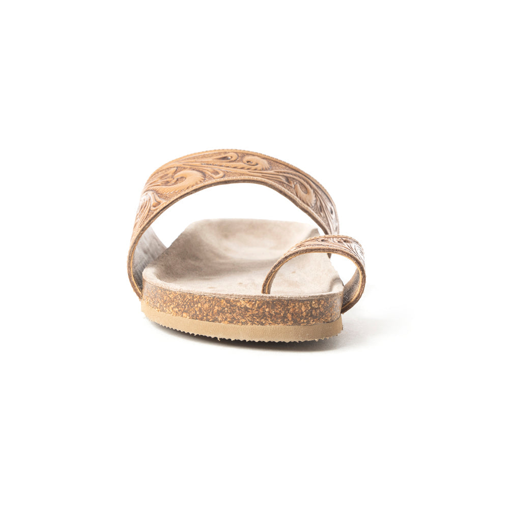 Myra Eastward Winds Leather Sandals for Women – Cork Sole, Antique Finish for Western Comfort