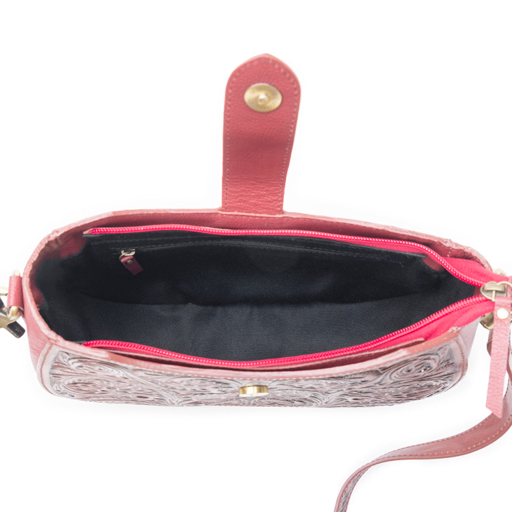 Wildflowers of the Prairie Bag In Red