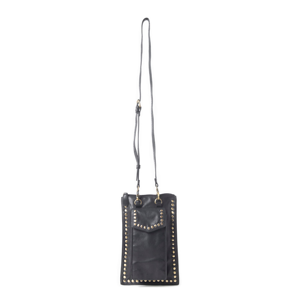 Western Wanderer Leather Bag in Black