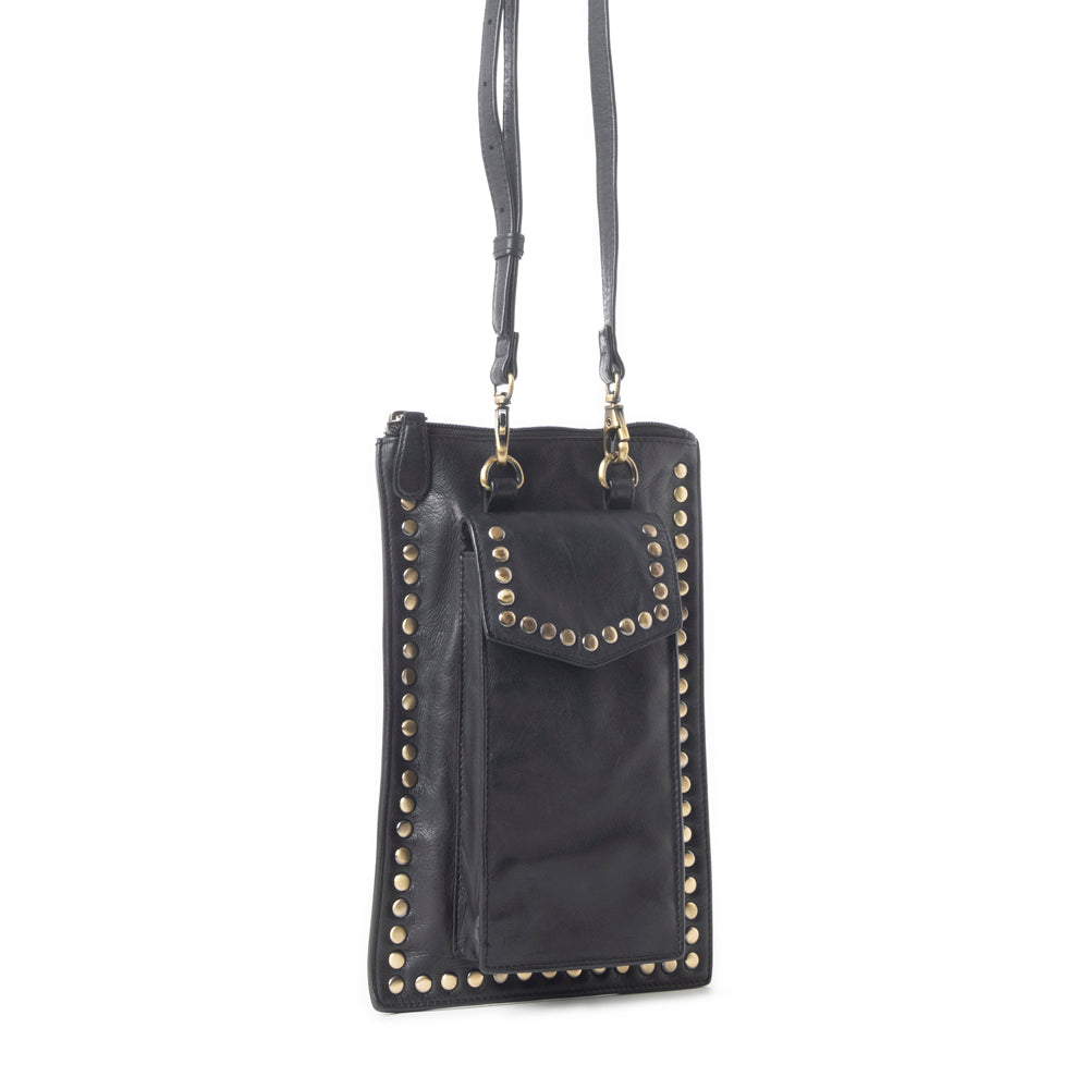 Western Wanderer Leather Bag in Black