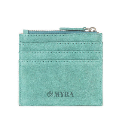 Cactus Sky Western Embroidered Credit Card Holder in Turquoise Haze