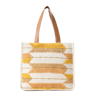 Rays on the Range Tote Bag in Dusty Caramel