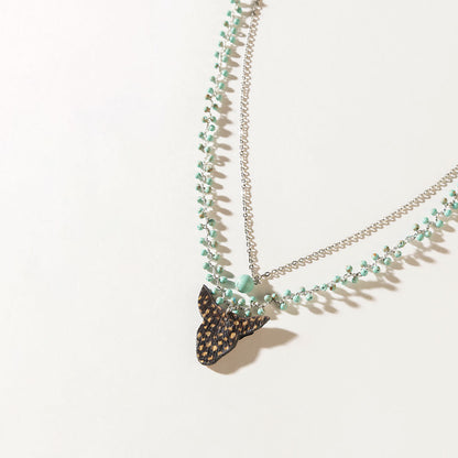 Spirit of the Plains Necklace in Moon Silver