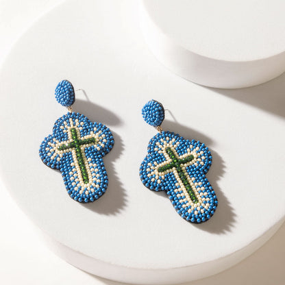 Myra Trinity Plains Earrings in Sunday Blue