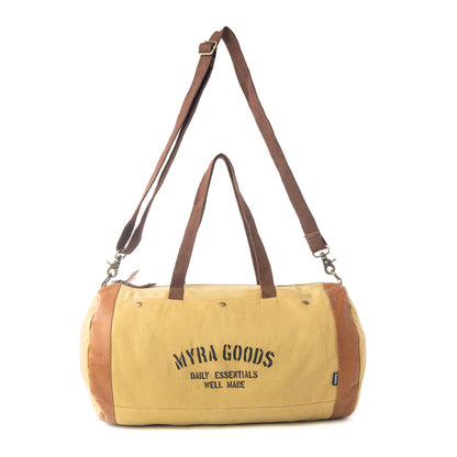 Myra Goods Amberstone Duffel Bag in Sahara Gold