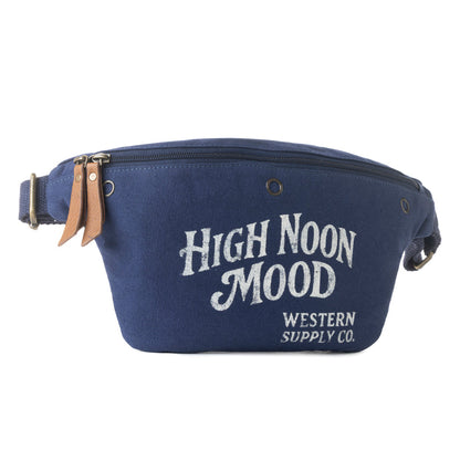 Myra High Noon Fanny Pack for Women in navy with printed detail