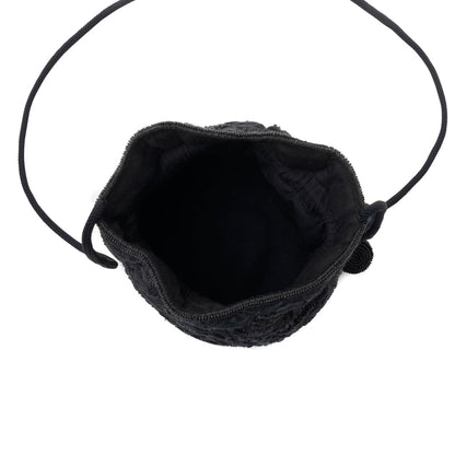 Myra Honey Vine Western Bucket Bag for Women in Black with embroidered detail