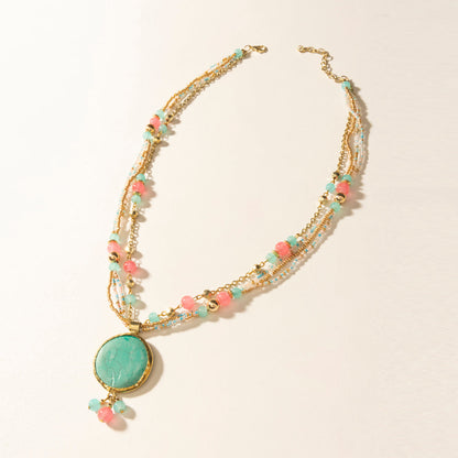 Myra Wild Posy Necklace in Sherbet Sunset