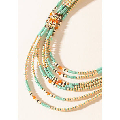 Myra Aurora Song Beads Necklace in Azure Gem