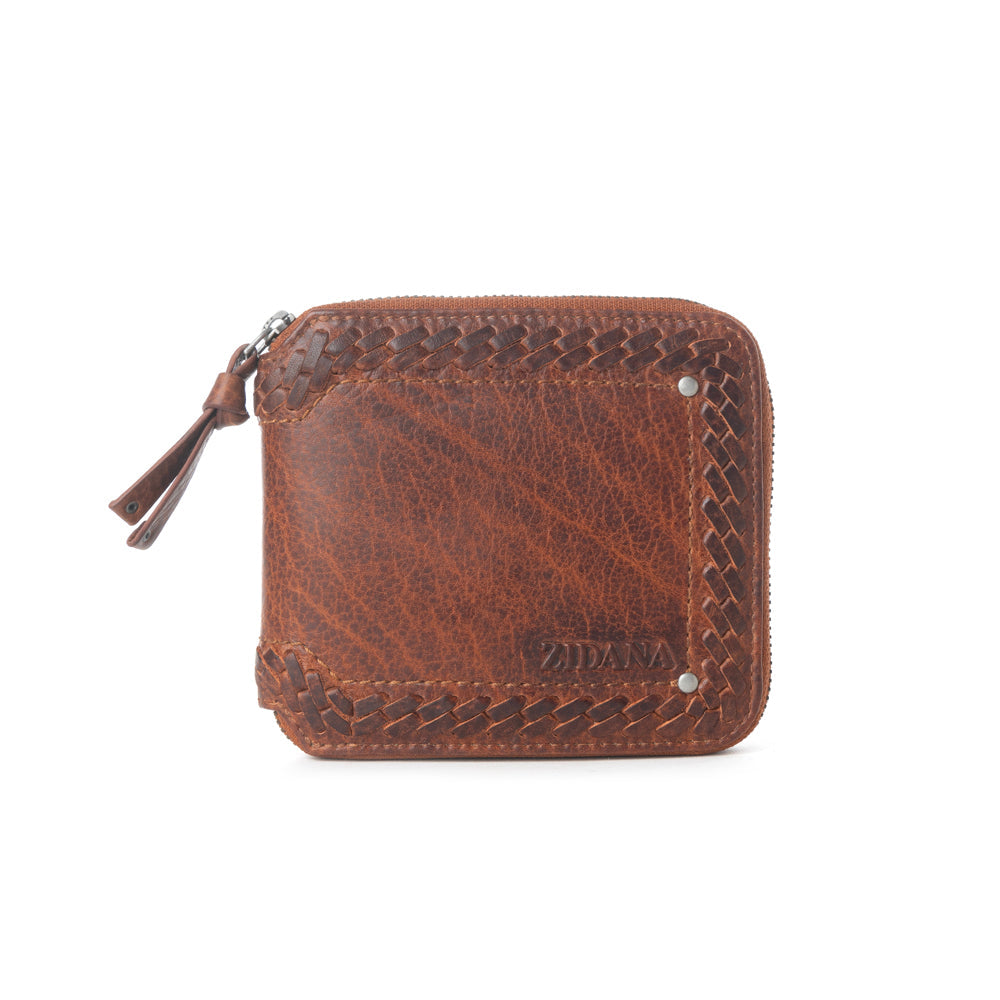 Myra Zidana Dante Men's Veg Tanned Leather Wallet in Sierra Copper