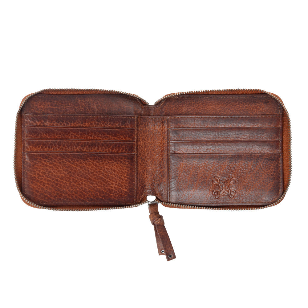 Myra Zidana Dante Men's Veg Tanned Leather Wallet in Sierra Copper
