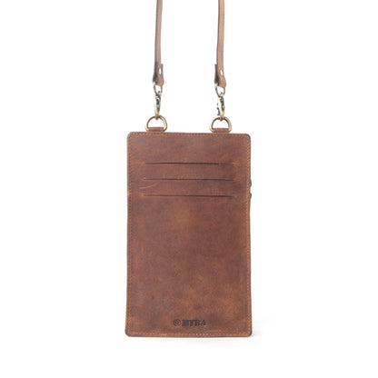 Myra Duneland Rise Handtooled Bag in Brindle Ivory