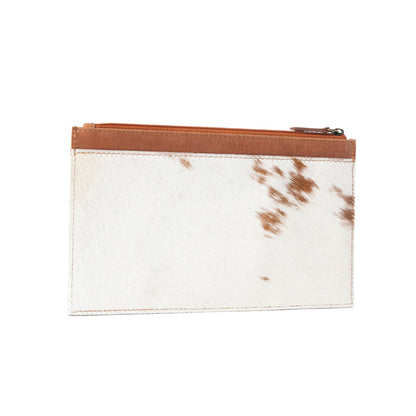 Myra Hayride Hairon Leather Pouch for Women in brown